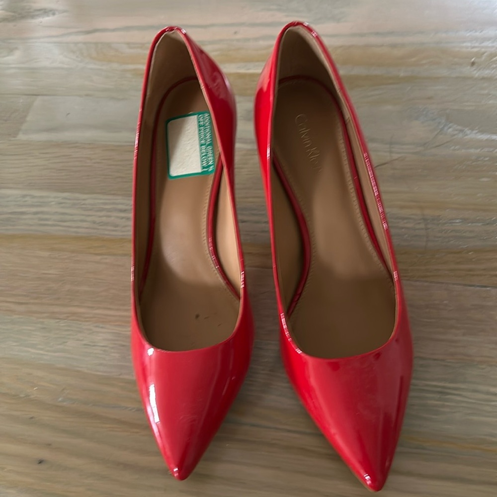 Calvin Klein patent leather pumps 8.5